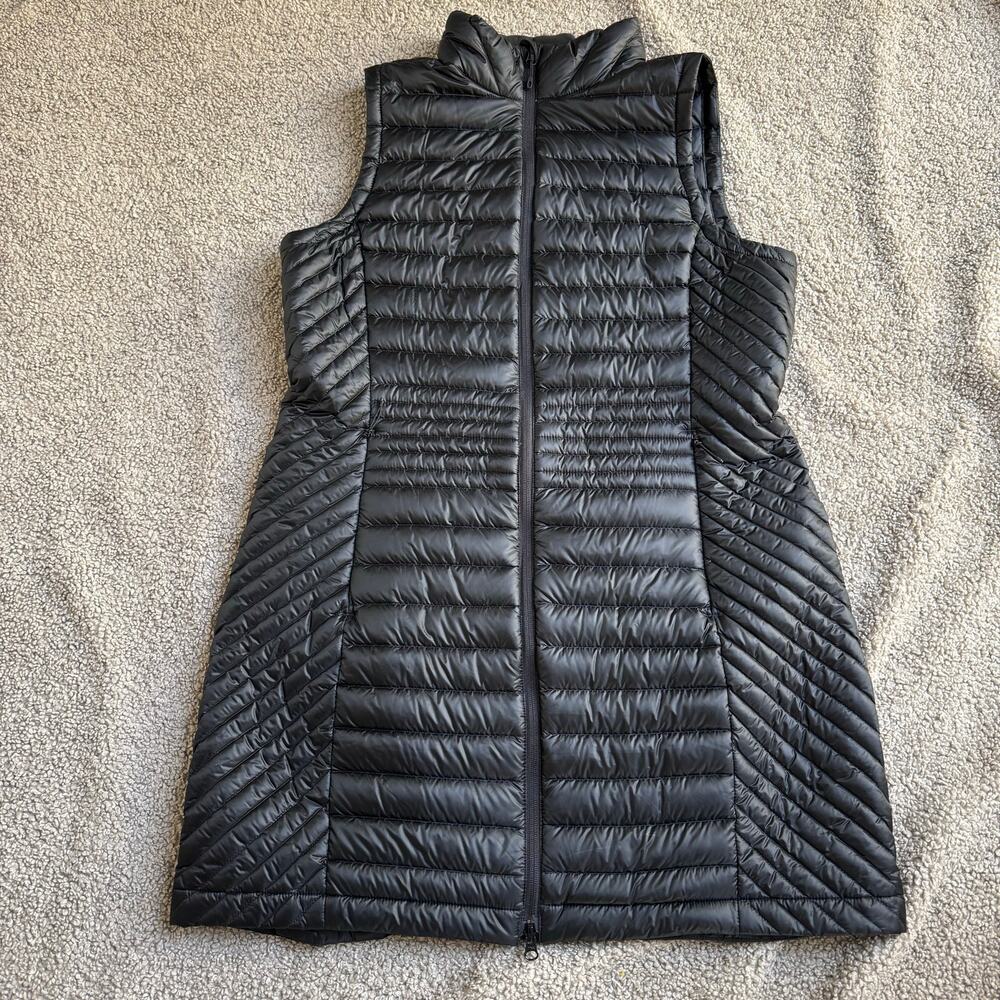 Duluth Trading Company Women's 650 Fill Duck Down Right Long Vest Black Size L